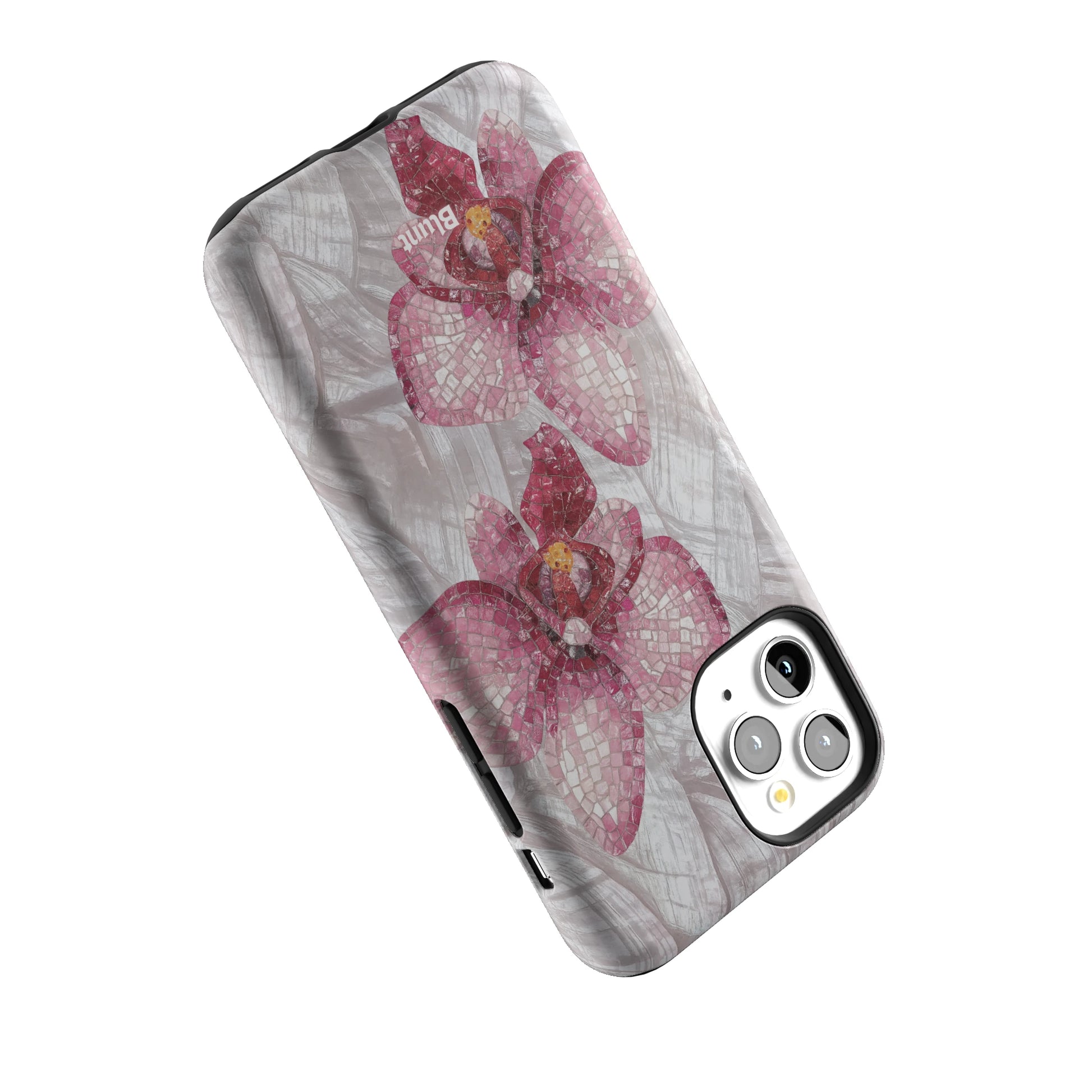 Pink Mosaic Orchids iPhone Case gallery - Iphone_11_Pro_5