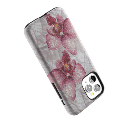 Pink Mosaic Orchids iPhone Case gallery - Iphone_11_Pro_5