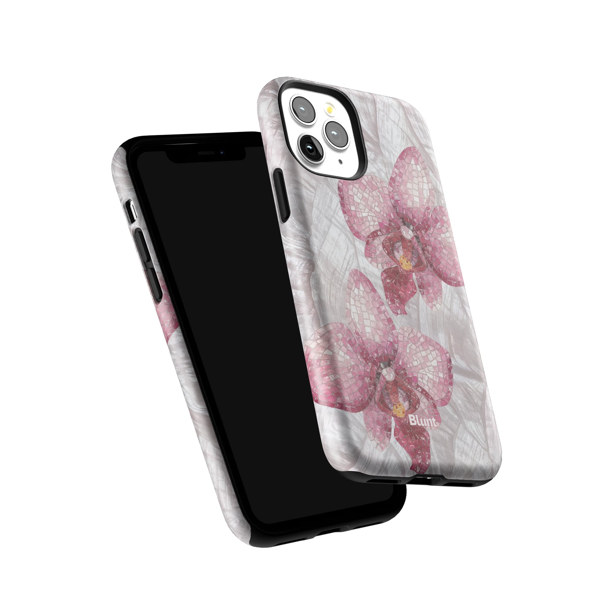 Pink Mosaic Orchids iPhone Case gallery - Iphone_11_Pro_6