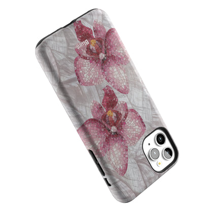 Pink Mosaic Orchids iPhone Case gallery - Iphone_11_Pro_Max_5
