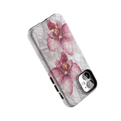 Pink Mosaic Orchids iPhone Case gallery - Iphone_12_Mini_Air_Plus_5