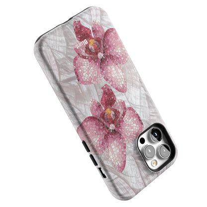 Pink Mosaic Orchids iPhone Case gallery - Iphone_12_Pro_Max_5