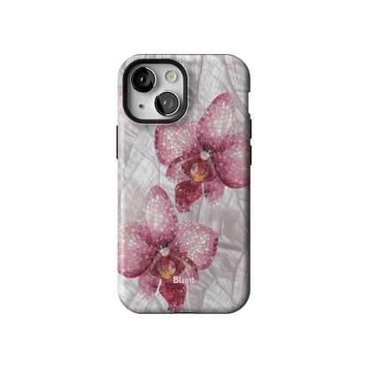 Pink Mosaic Orchids iPhone Case gallery - Iphone_13_Mini_Air_Plus_1