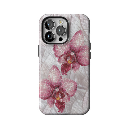 Pink Mosaic Orchids iPhone Case gallery - Iphone_13_Pro_1
