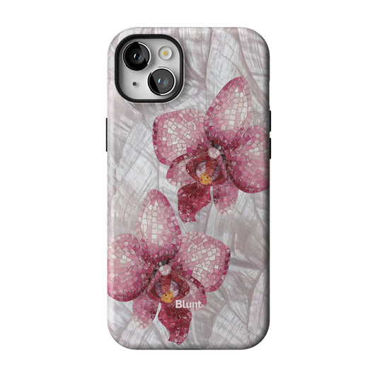 Pink Mosaic Orchids iPhone Case gallery - Iphone_14_Mini_Air_Plus_1