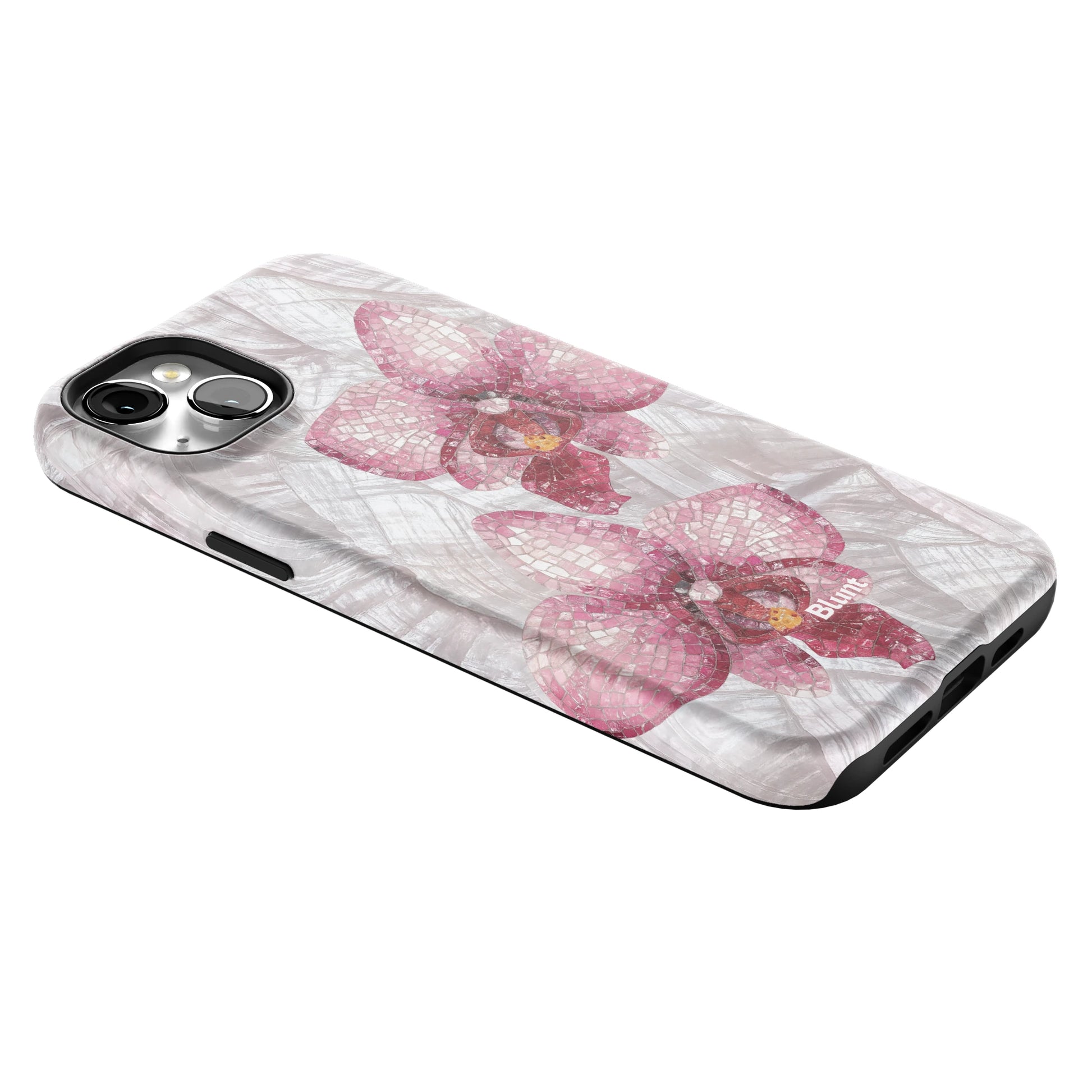 Pink Mosaic Orchids iPhone Case gallery - Iphone_14_Mini_Air_Plus_2