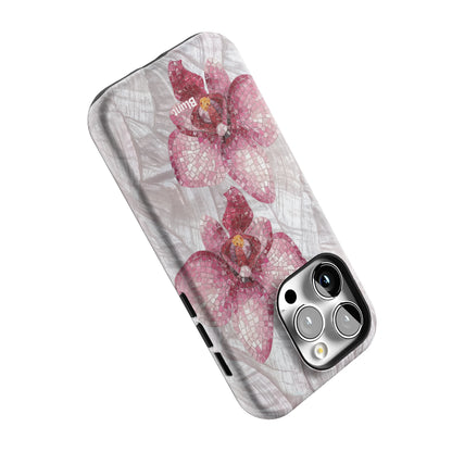 Pink Mosaic Orchids iPhone Case gallery - Iphone_14_Pro_5
