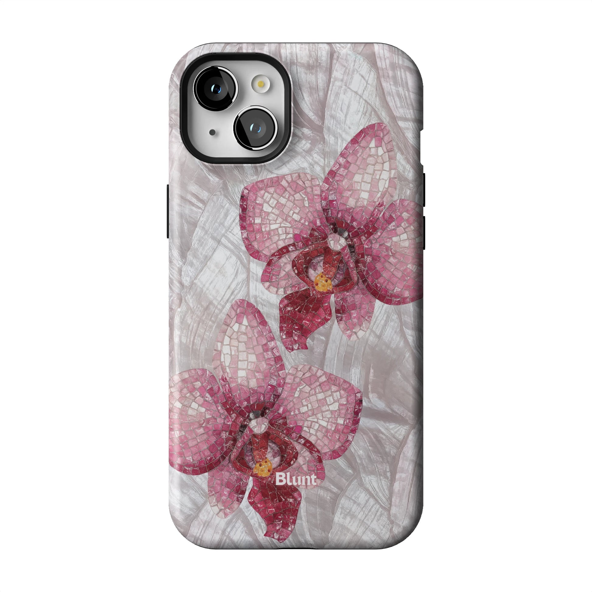 Pink Mosaic Orchids iPhone Case gallery - Iphone_15_Mini_Air_Plus_1