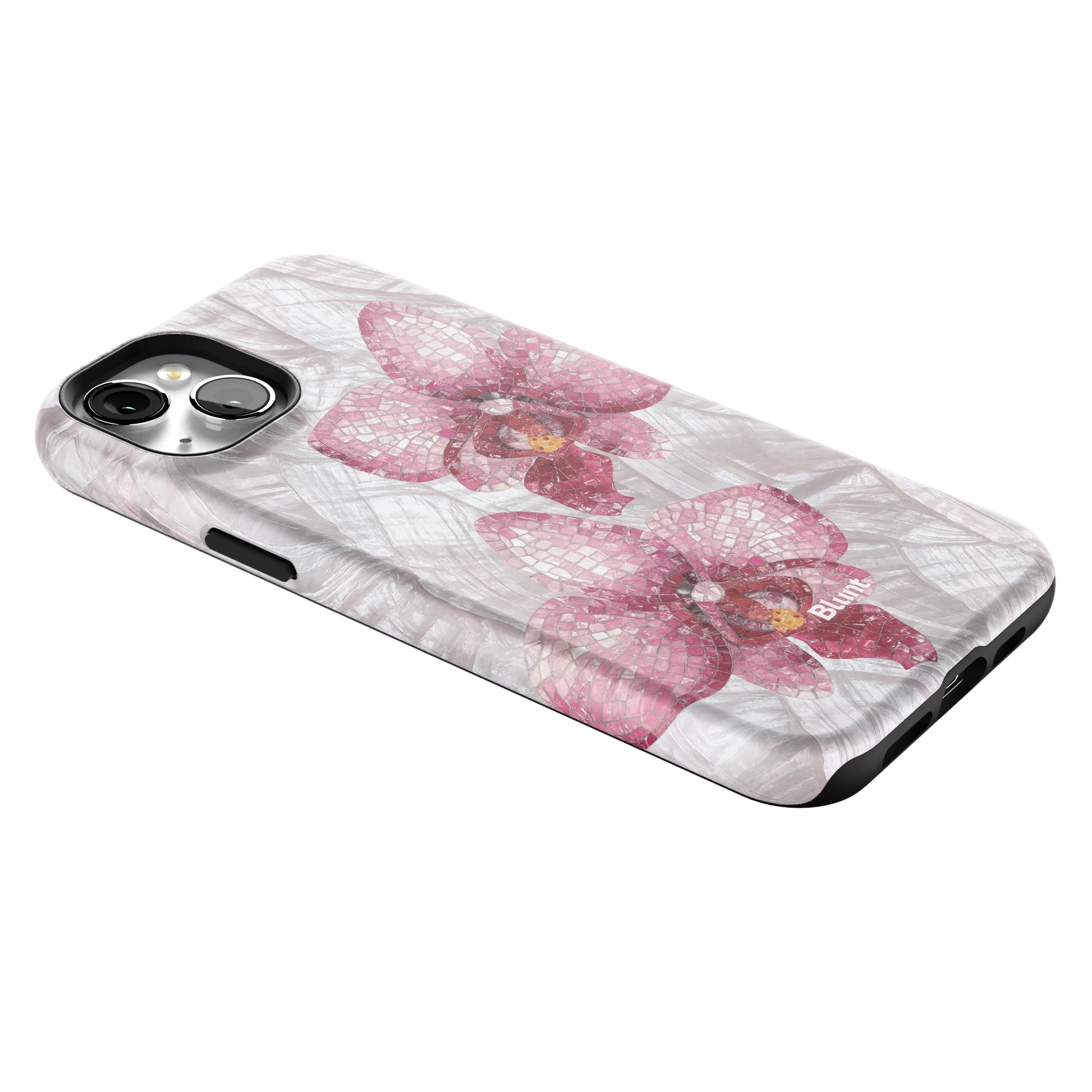 Pink Mosaic Orchids iPhone Case gallery - Iphone_15_Mini_Air_Plus_2