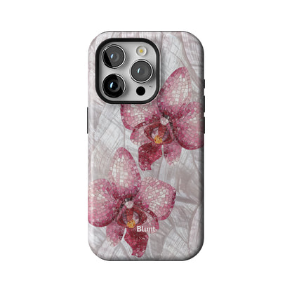Pink Mosaic Orchids iPhone Case gallery - Iphone_15_Pro_1