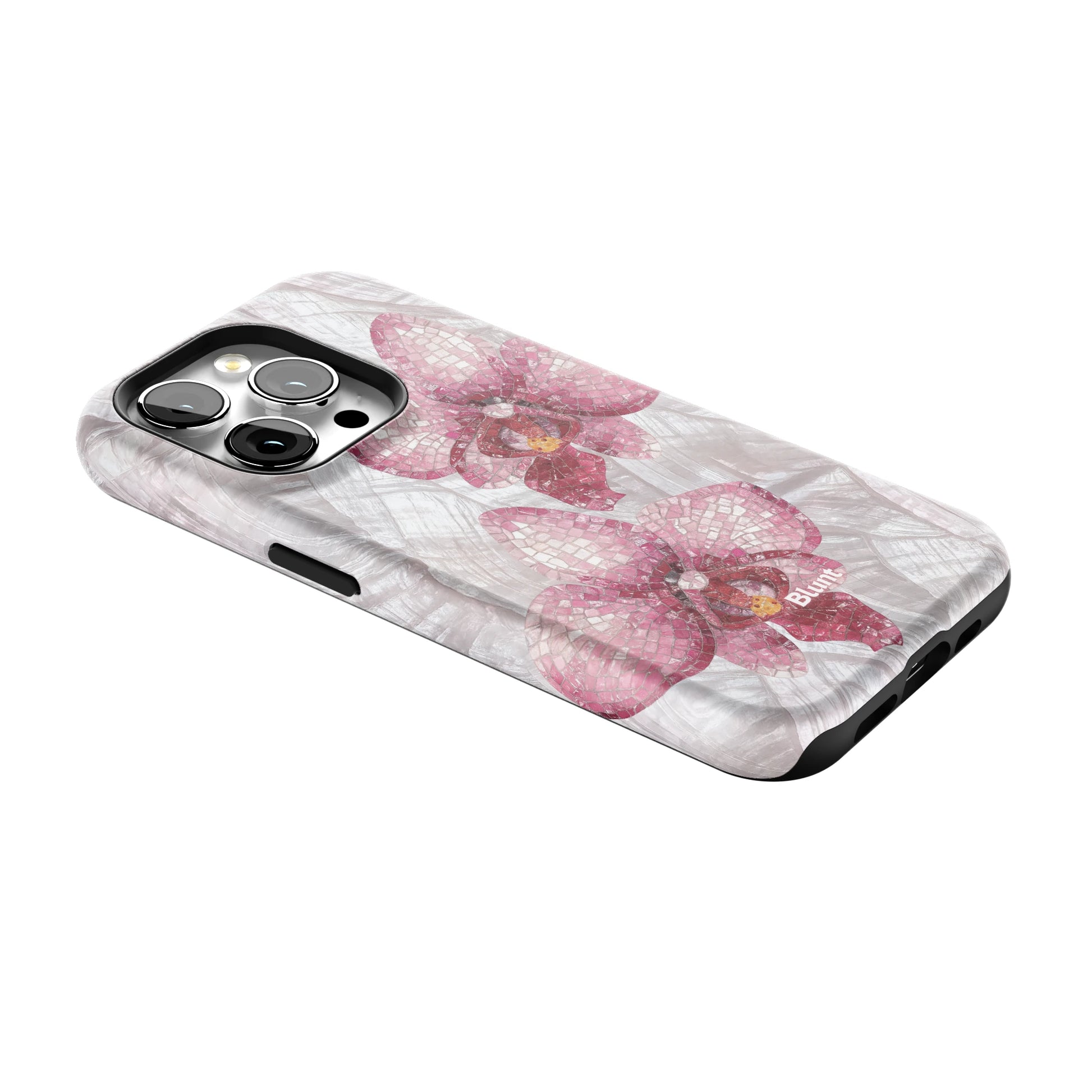 Pink Mosaic Orchids iPhone Case gallery - Iphone_15_Pro_2