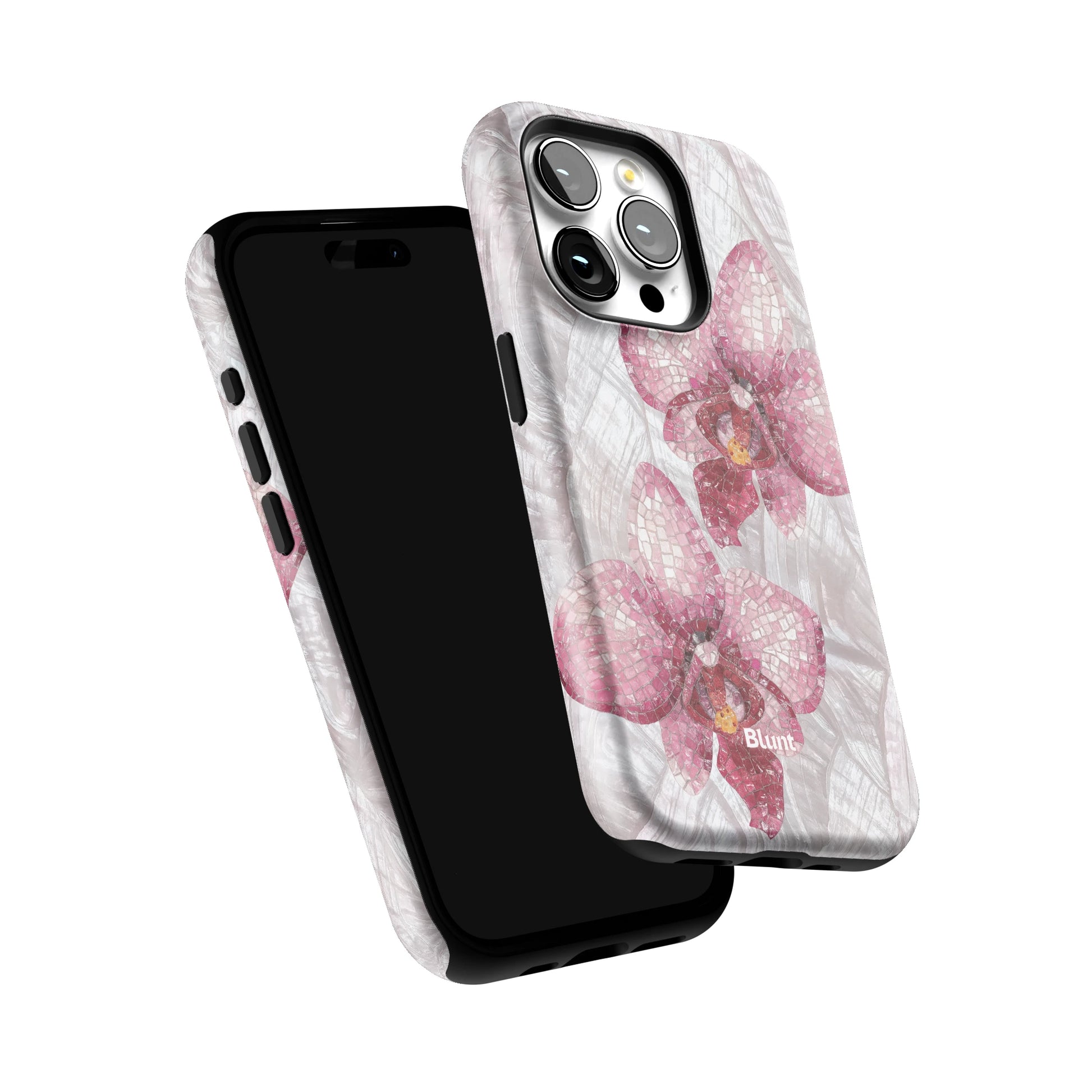 Pink Mosaic Orchids iPhone Case gallery - Iphone_15_Pro_6