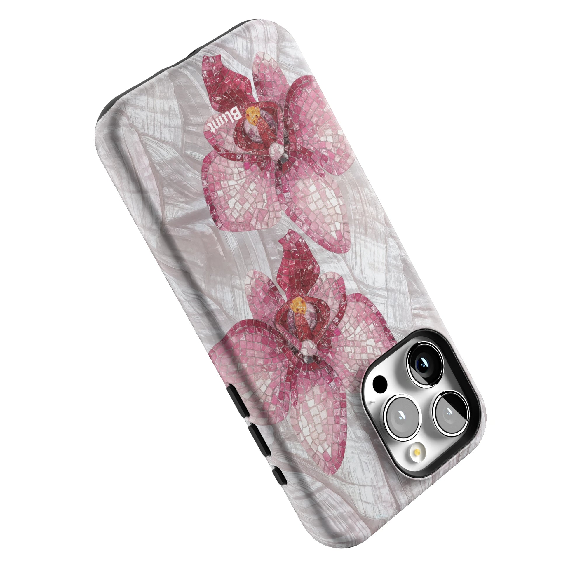 Pink Mosaic Orchids iPhone Case gallery - Iphone_15_Pro_Max_5