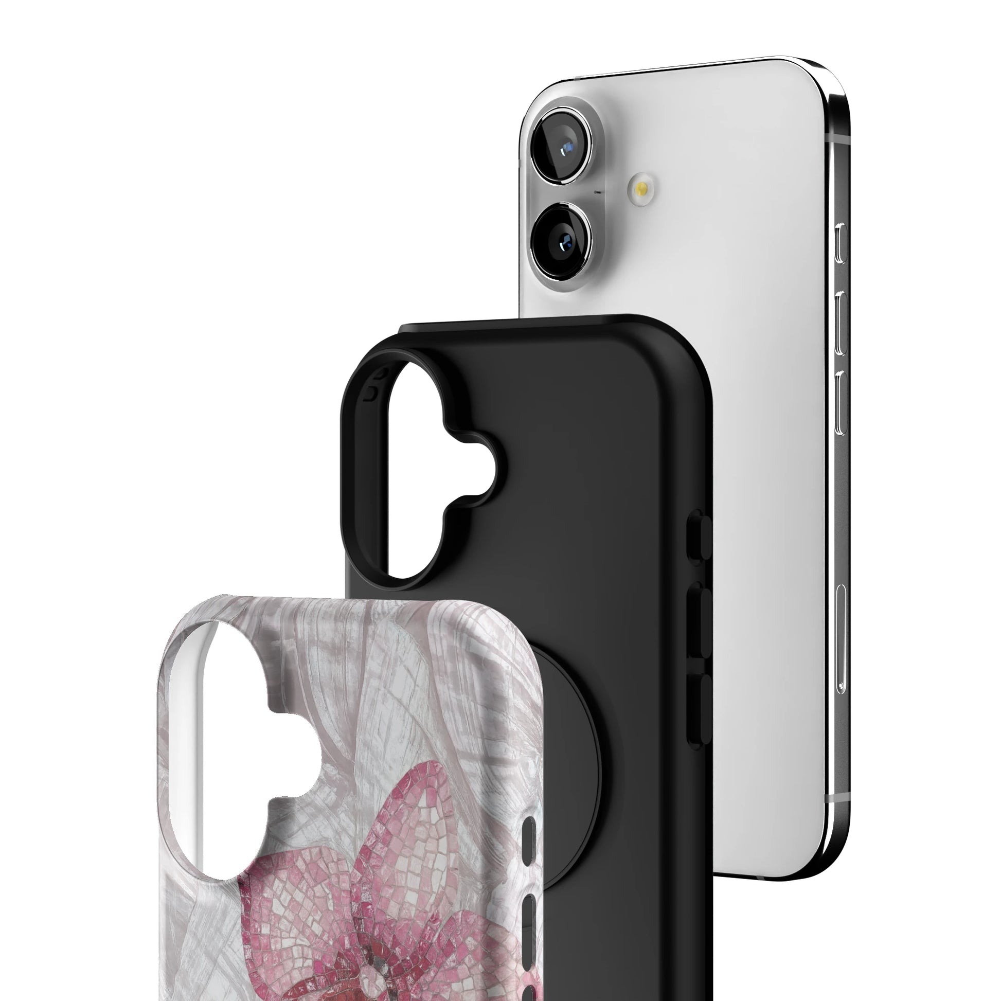 Pink Mosaic Orchids iPhone Case gallery - Iphone_16_Iphone_3