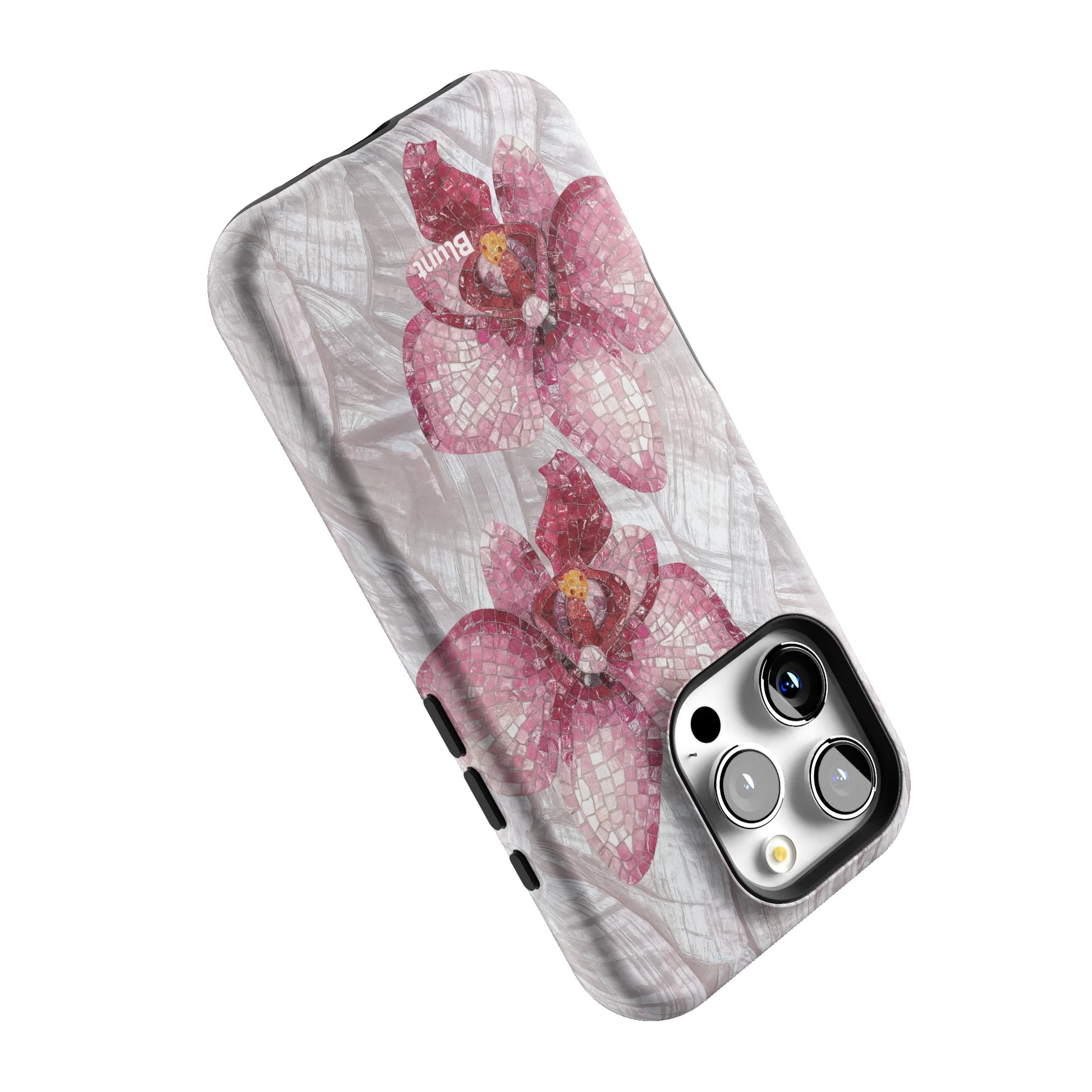 Pink Mosaic Orchids iPhone Case gallery - Iphone_16_Pro_5