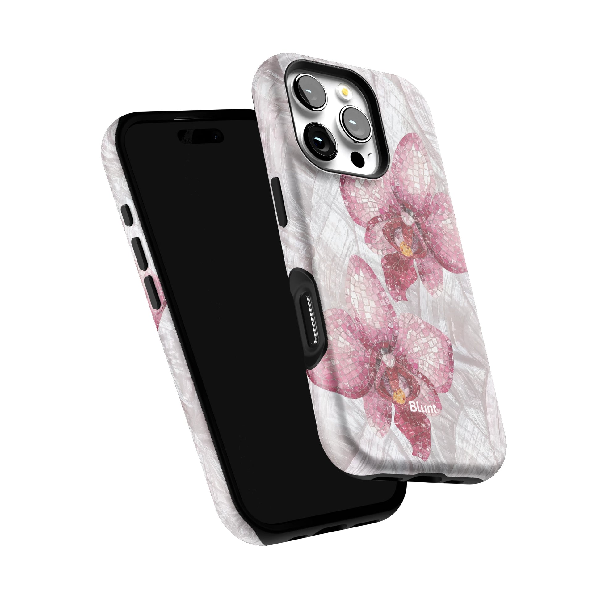 Pink Mosaic Orchids iPhone Case gallery - Iphone_16_Pro_6