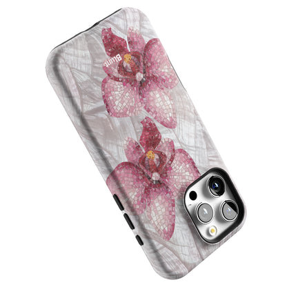 Pink Mosaic Orchids iPhone Case gallery - Iphone_16_Pro_Max_5