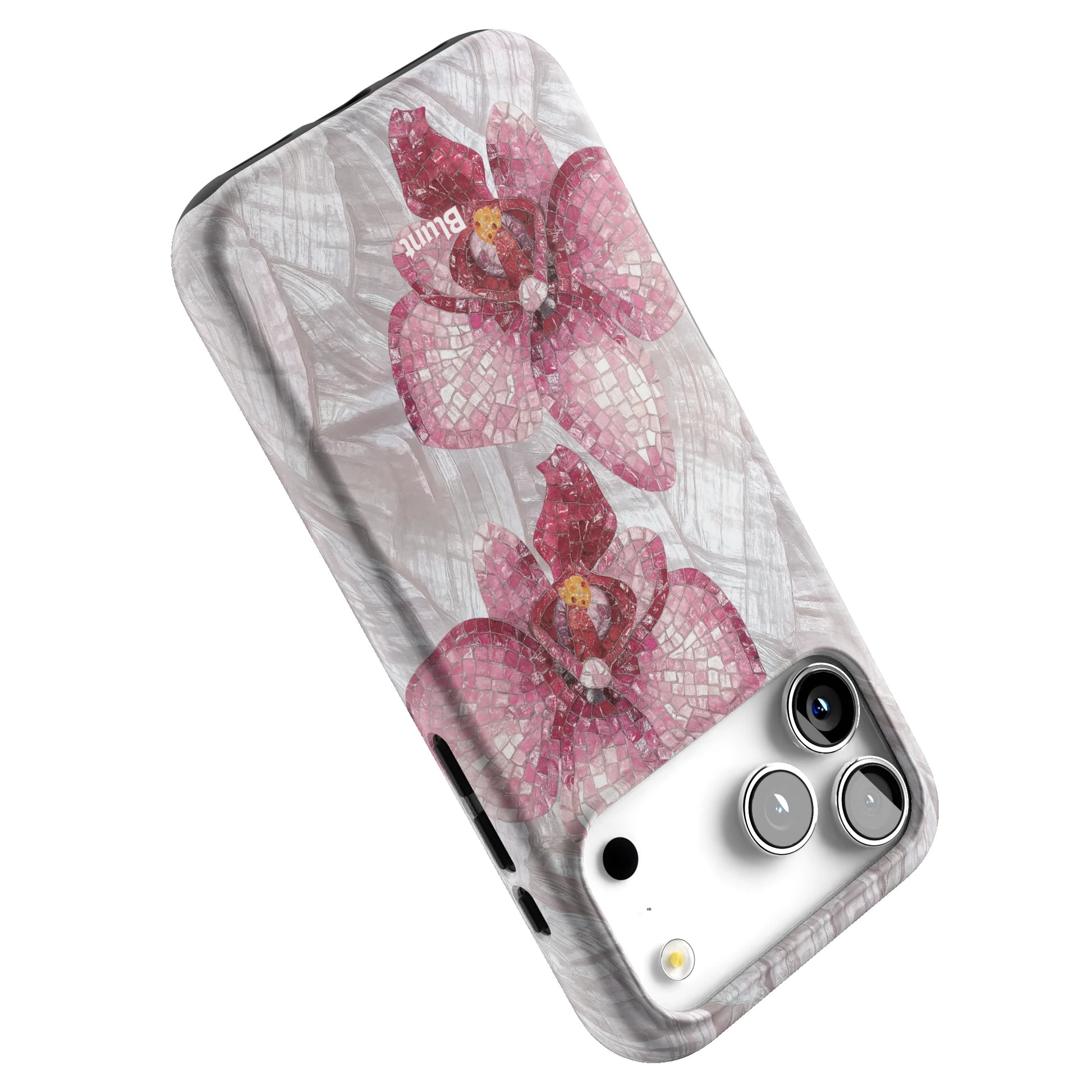 Pink Mosaic Orchids iPhone Case gallery - Iphone_17_Pro_Max_5
