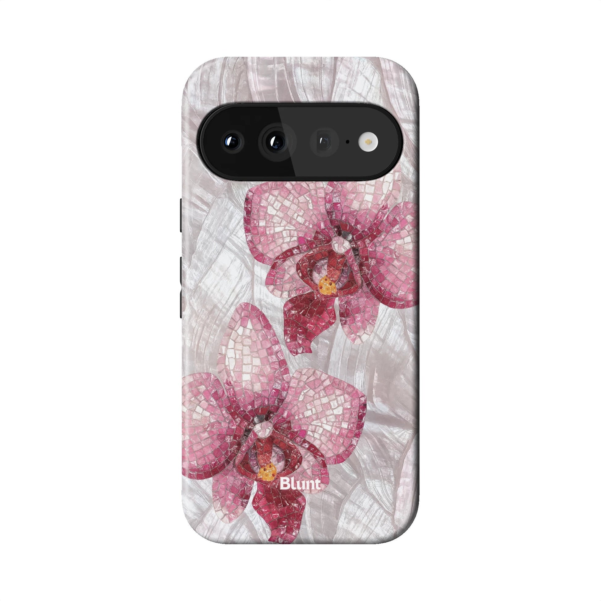 Pink Mosaic Orchids Pixel Case - Blunt Cases
