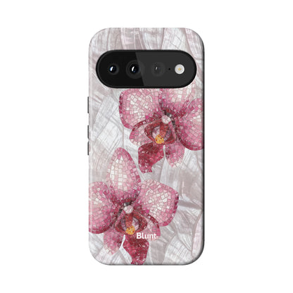 Pink Mosaic Orchids Pixel Case - Blunt Cases