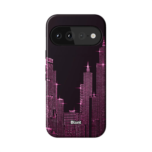 Pink Nyc Skyeline Pixel Case - Blunt Cases