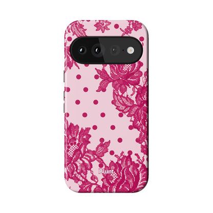 Pink Polka Bloom Pixel Case - Blunt Cases