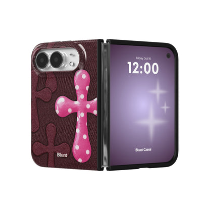 pink-polka-cross-iphone-case iPhone 18 Duo case, view 3