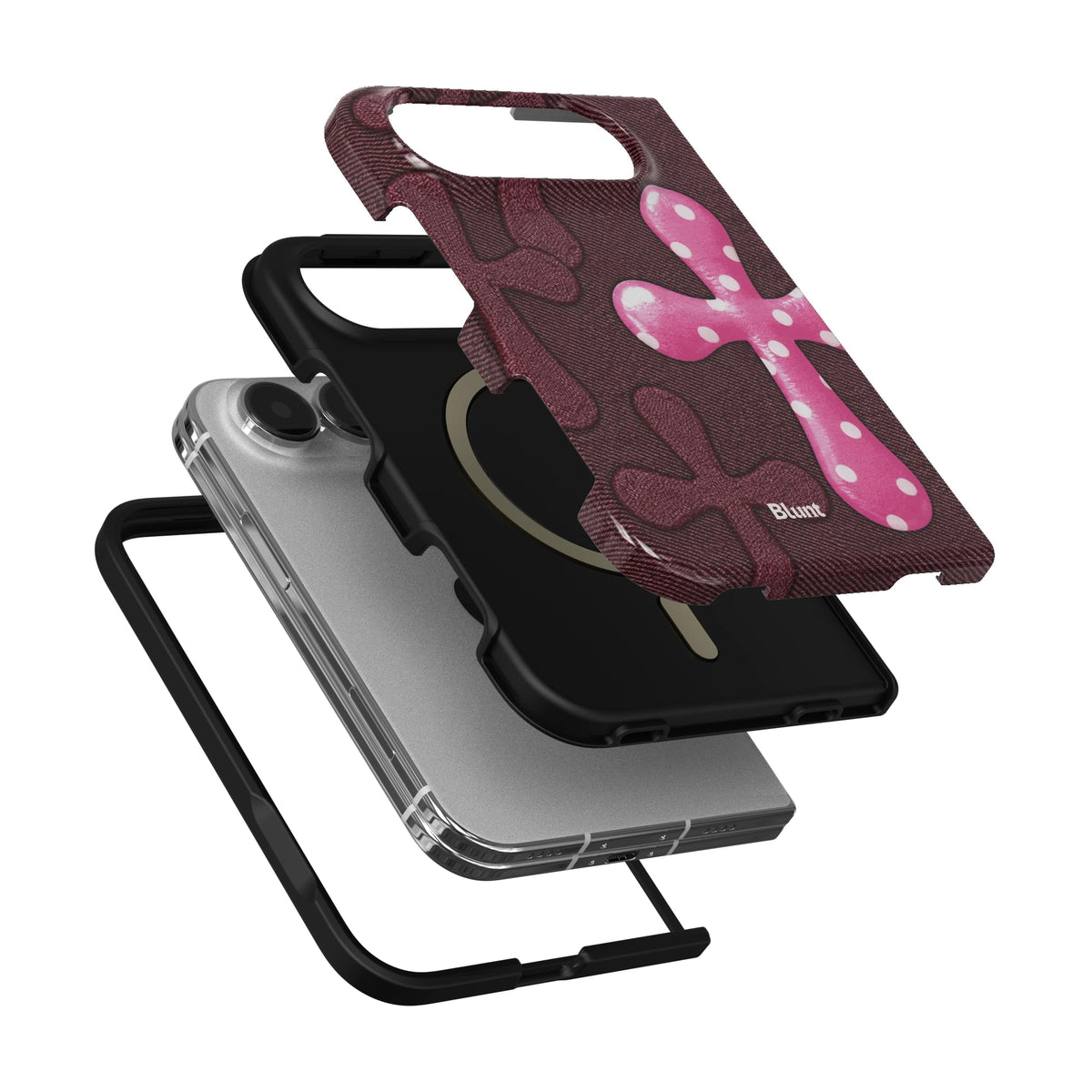 pink-polka-cross-iphone-case iPhone 18 Duo case, view 6