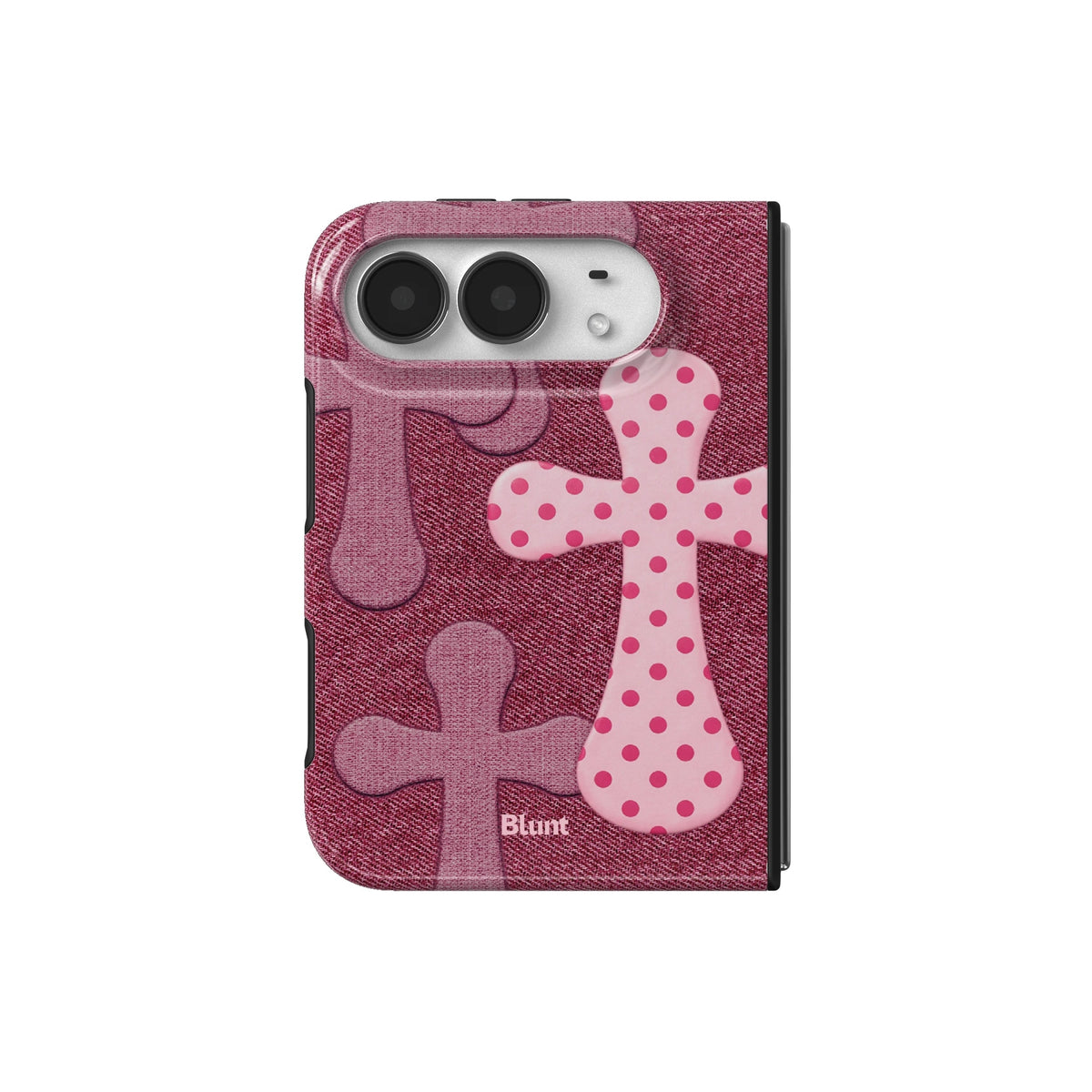 pink-polka-patch-iphone-case iPhone 18 Duo case, view 2