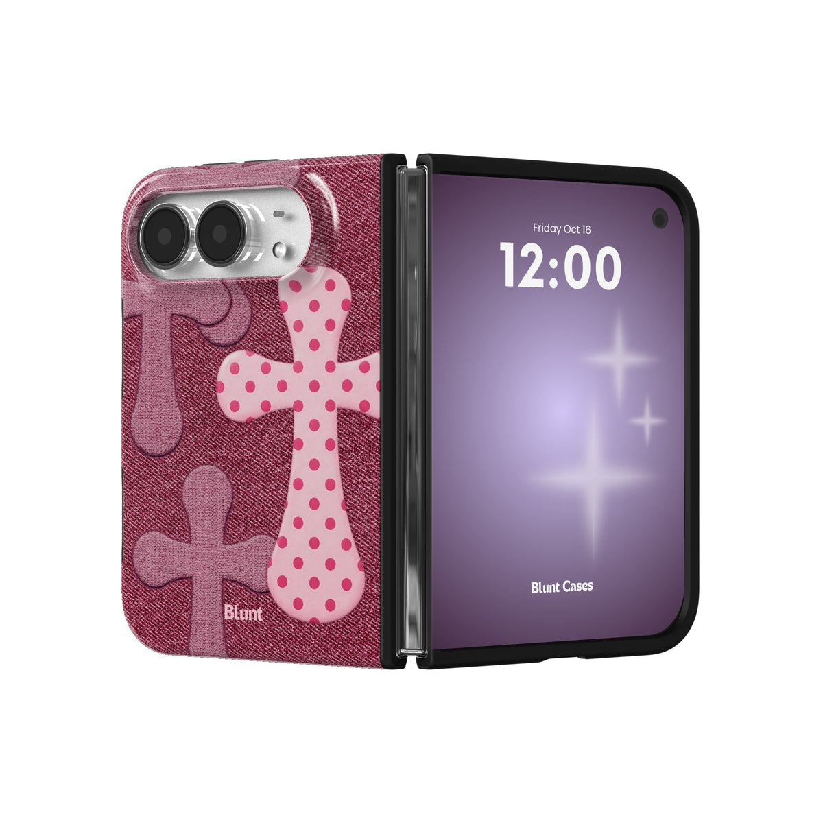 pink-polka-patch-iphone-case iPhone 18 Duo case, view 3