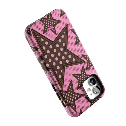 Pink Polka Star iPhone Case gallery - Iphone_12_Iphone_5