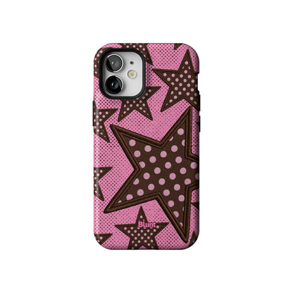 Pink Polka Star iPhone Case gallery - Iphone_12_Mini_Air_Plus_1