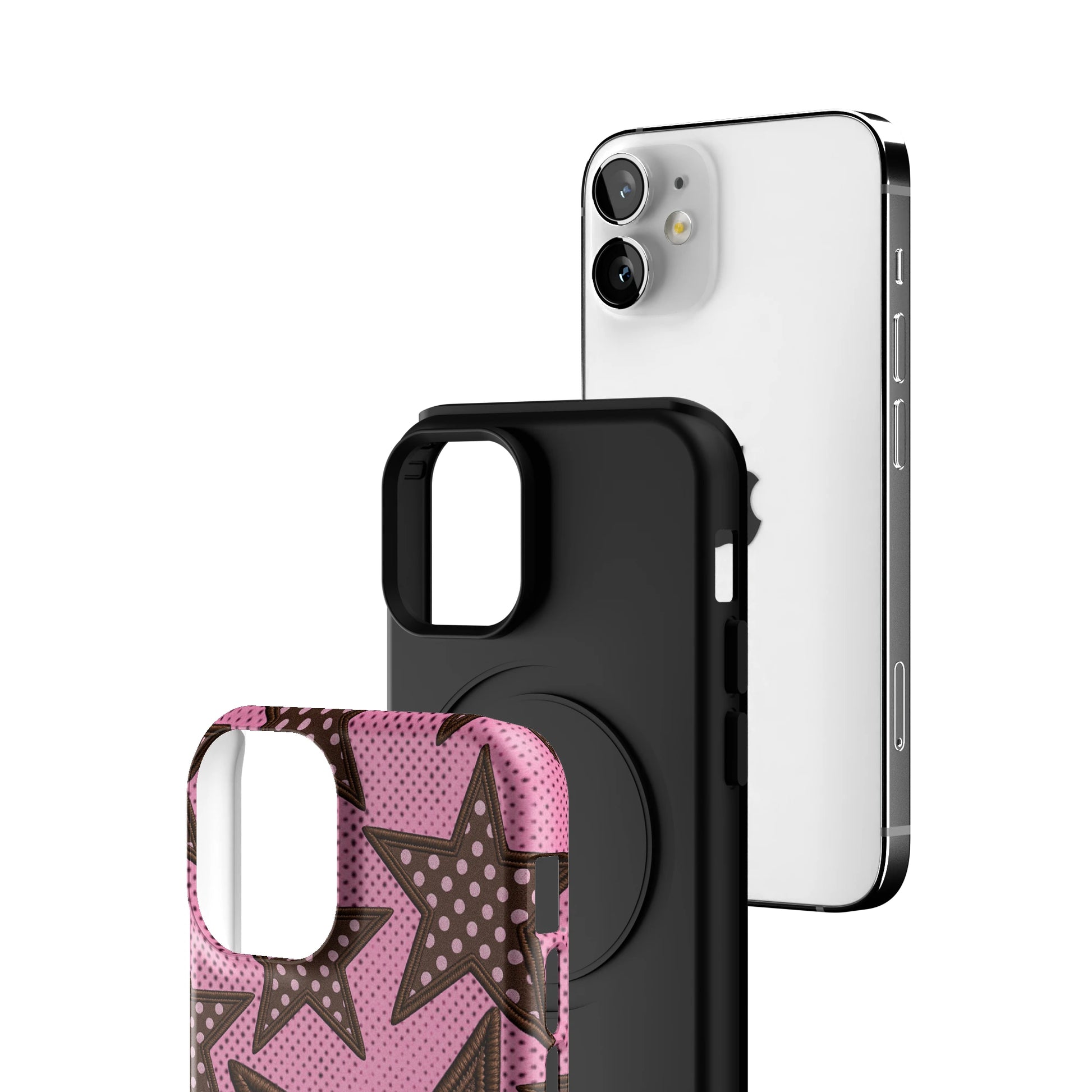 Pink Polka Star iPhone Case gallery - Iphone_12_Mini_Air_Plus_3
