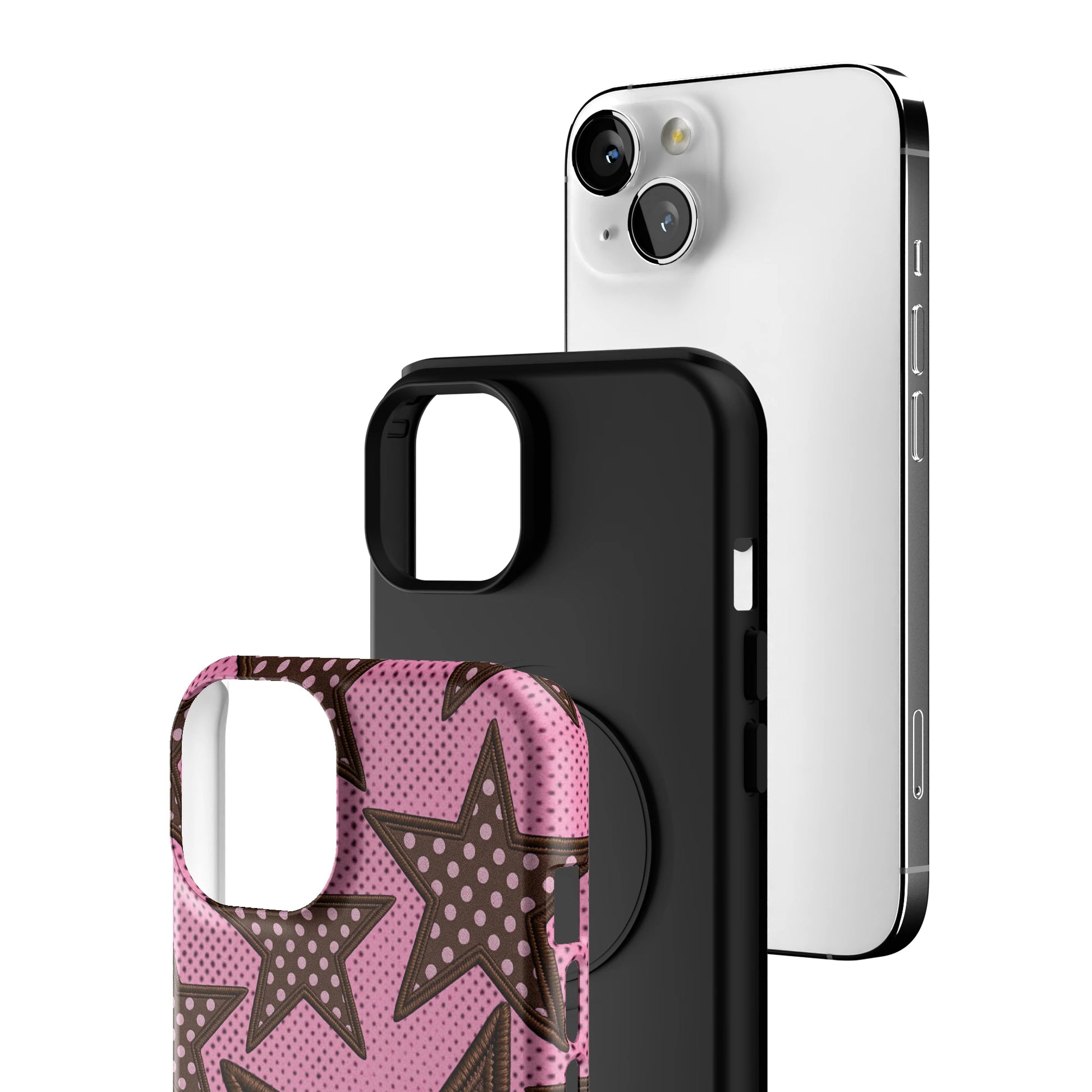 Pink Polka Star iPhone Case gallery - Iphone_13_Iphone_3