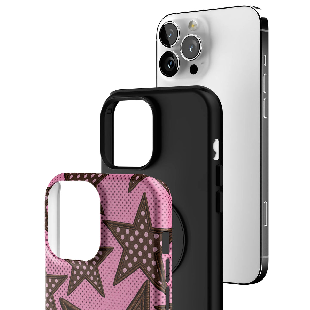 Pink Polka Star iPhone Case gallery - Iphone_13_Pro_Max_3