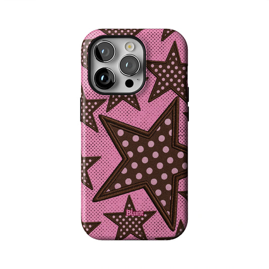 Pink Polka Star iPhone Case gallery - Iphone_14_Pro_1