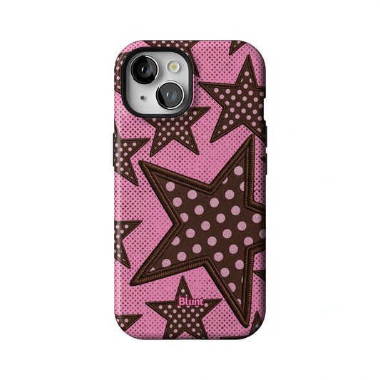 Pink Polka Star iPhone Case gallery - Iphone_15_Iphone_1