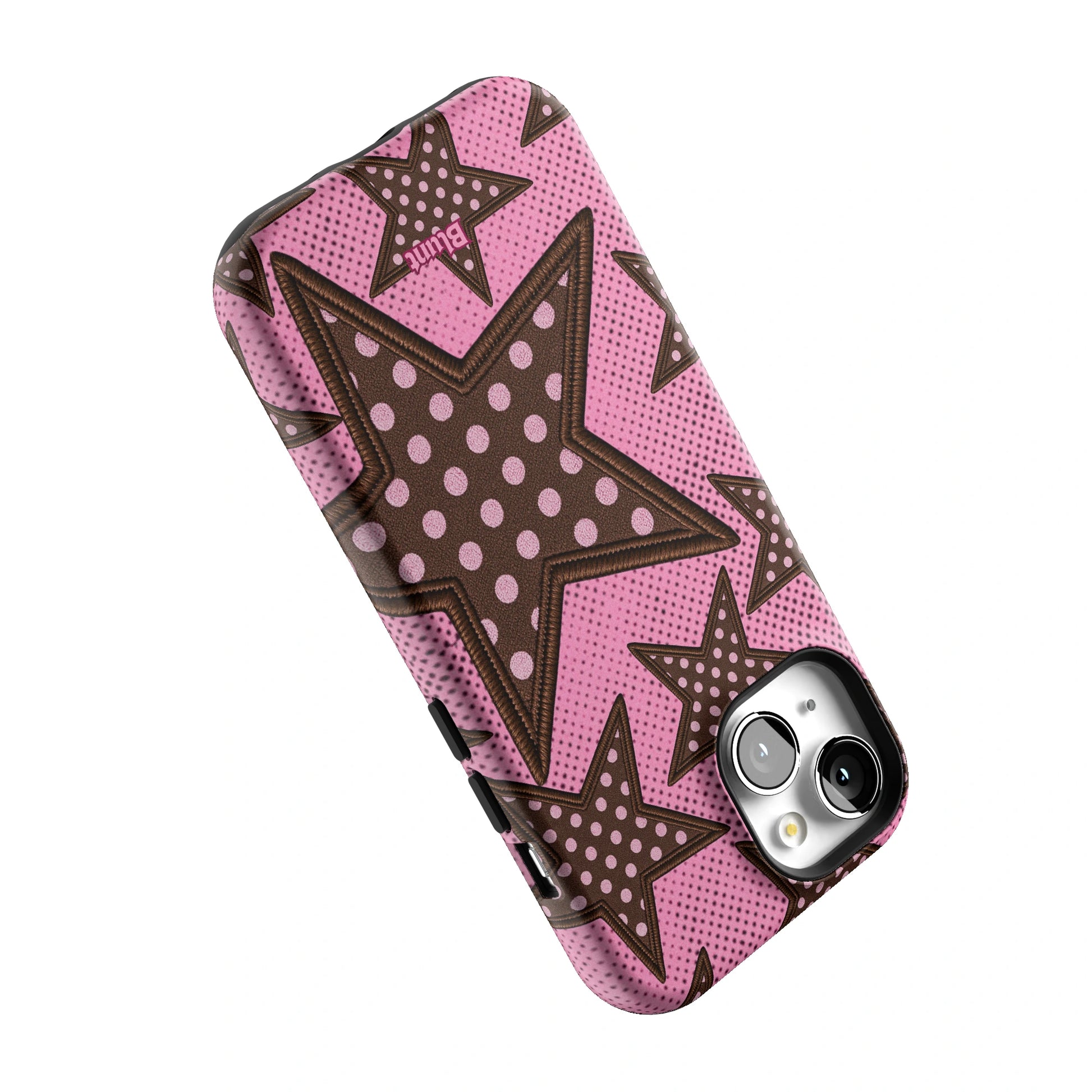 Pink Polka Star iPhone Case gallery - Iphone_15_Iphone_5
