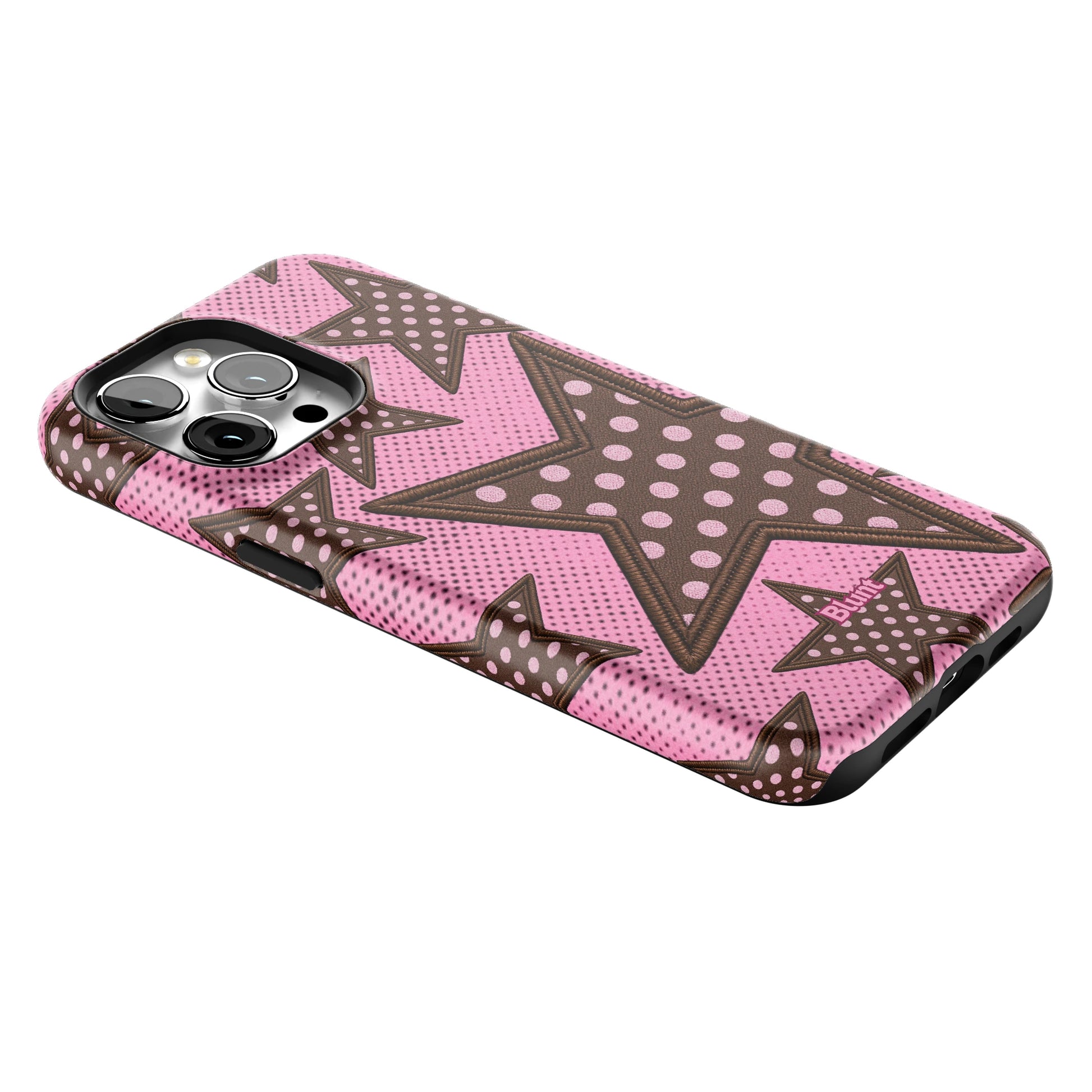Pink Polka Star iPhone Case gallery - Iphone_15_Pro_Max_2