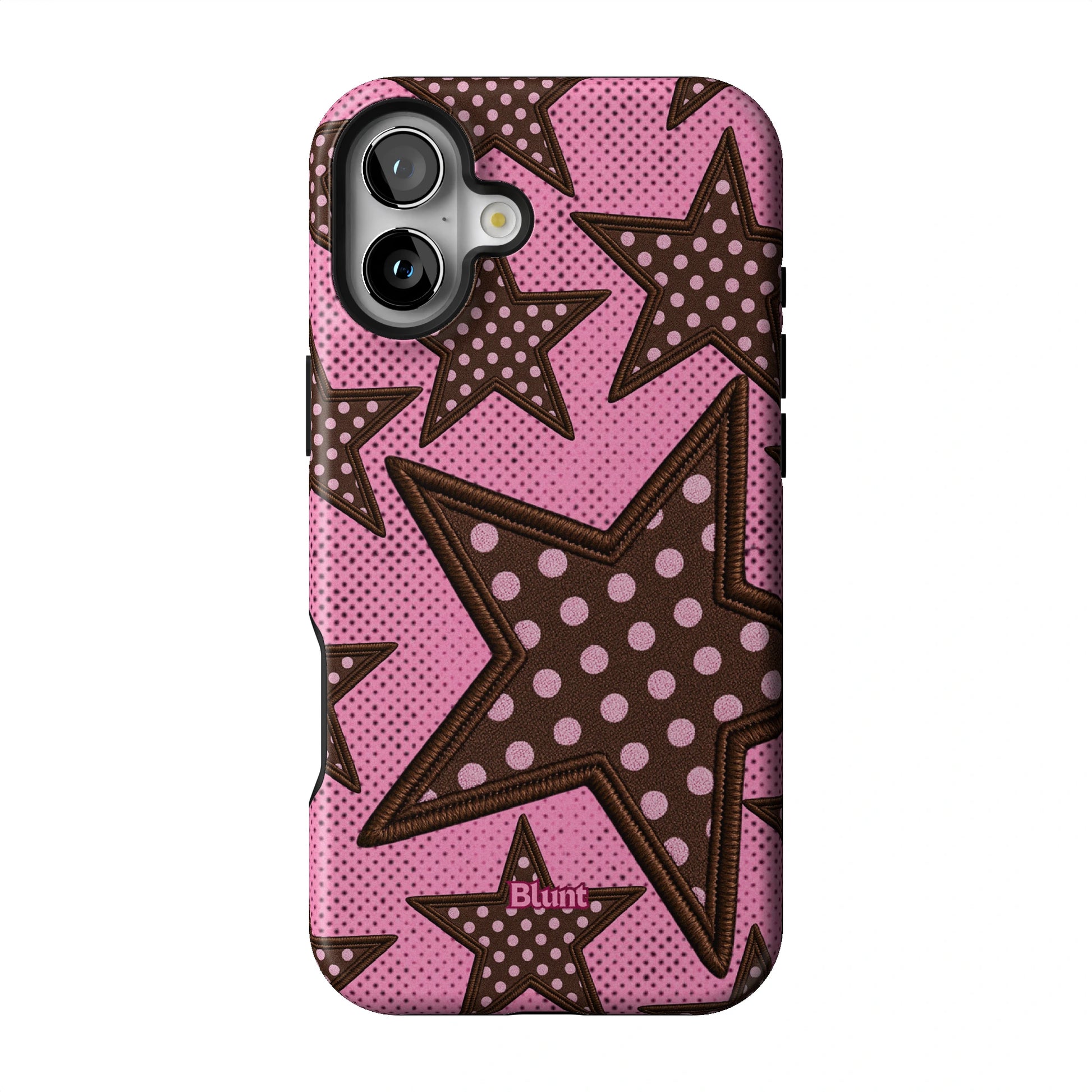 Pink Polka Star iPhone Case gallery - Iphone_16_Mini_Air_Plus_1