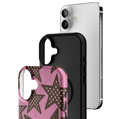Pink Polka Star iPhone Case gallery - Iphone_16_Mini_Air_Plus_3