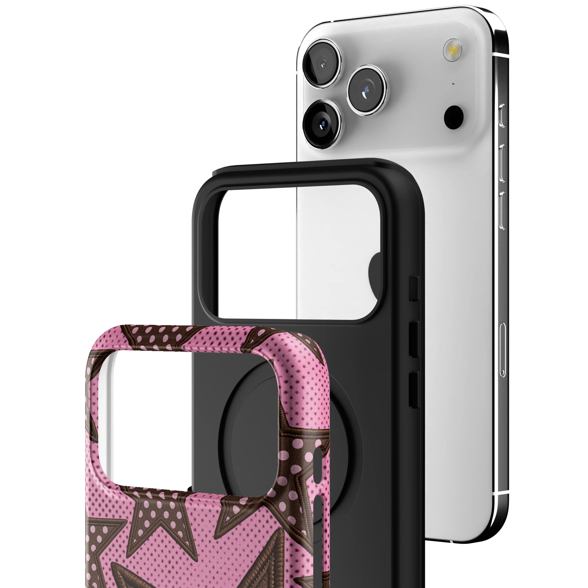 Pink Polka Star iPhone Case gallery - Iphone_17_Pro_Max_3