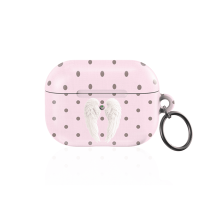 Pink Polka Wing AirPod Case - Blunt Cases