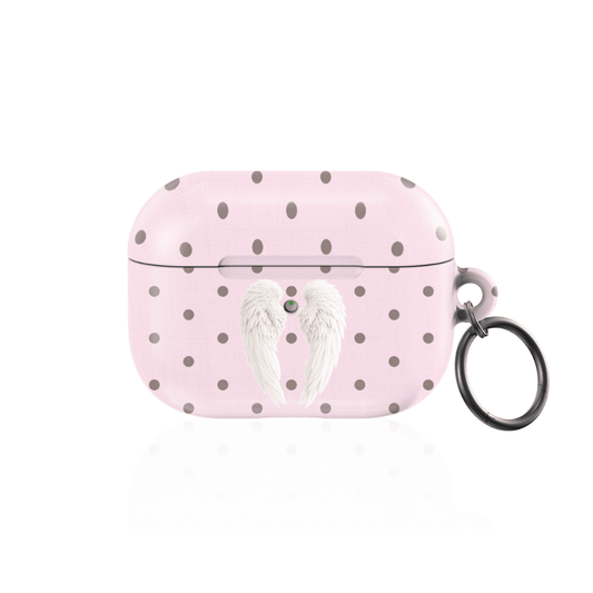 Pink Polka Wing AirPod Case - Blunt Cases