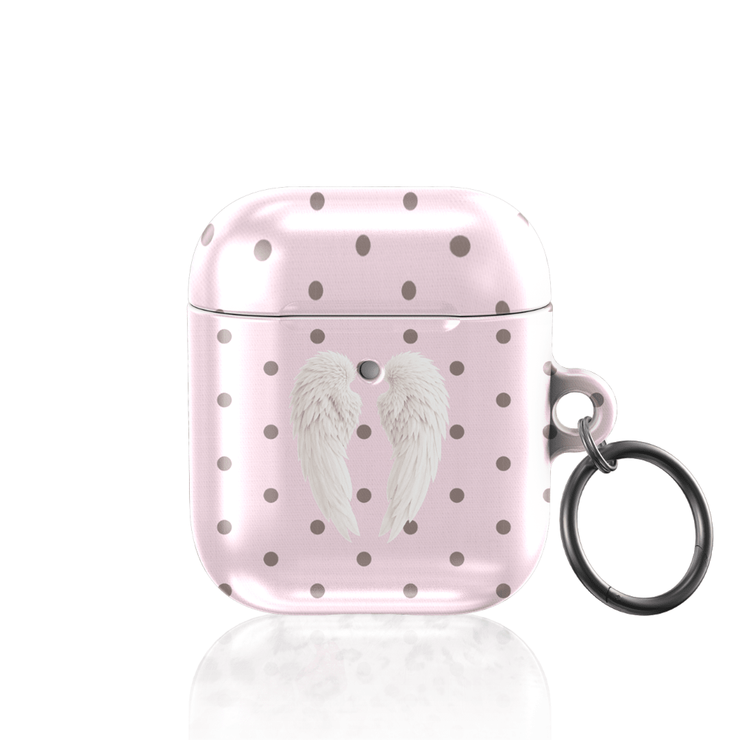 Pink Polka Wing AirPod Case - Blunt Cases