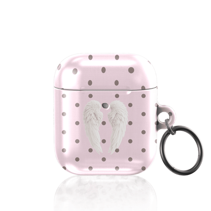 Pink Polka Wing AirPod Case - Blunt Cases