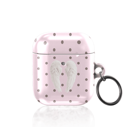 Pink Polka Wing AirPod Case - Blunt Cases