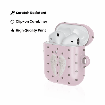 Pink Polka Wing AirPod Case - Blunt Cases