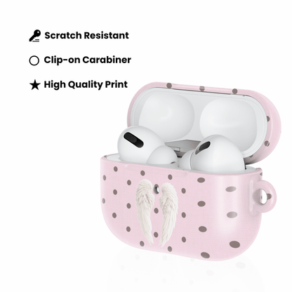 Pink Polka Wing AirPod Case - Blunt Cases