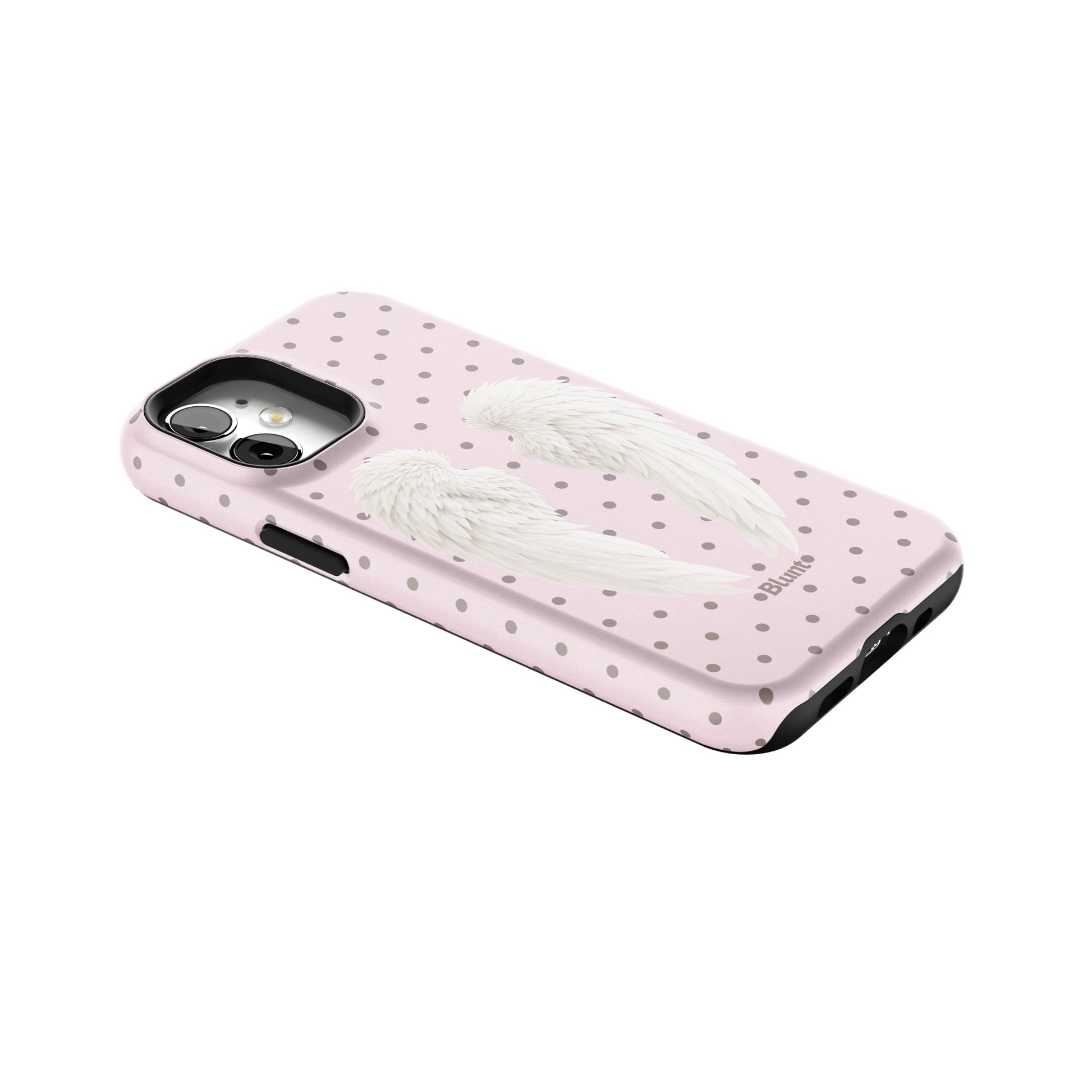 Pink Polka Wing iPhone Case gallery - Iphone_12_Mini_Air_Plus_2